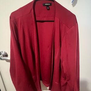 52.. Torrid Vibrant Red Cardigan